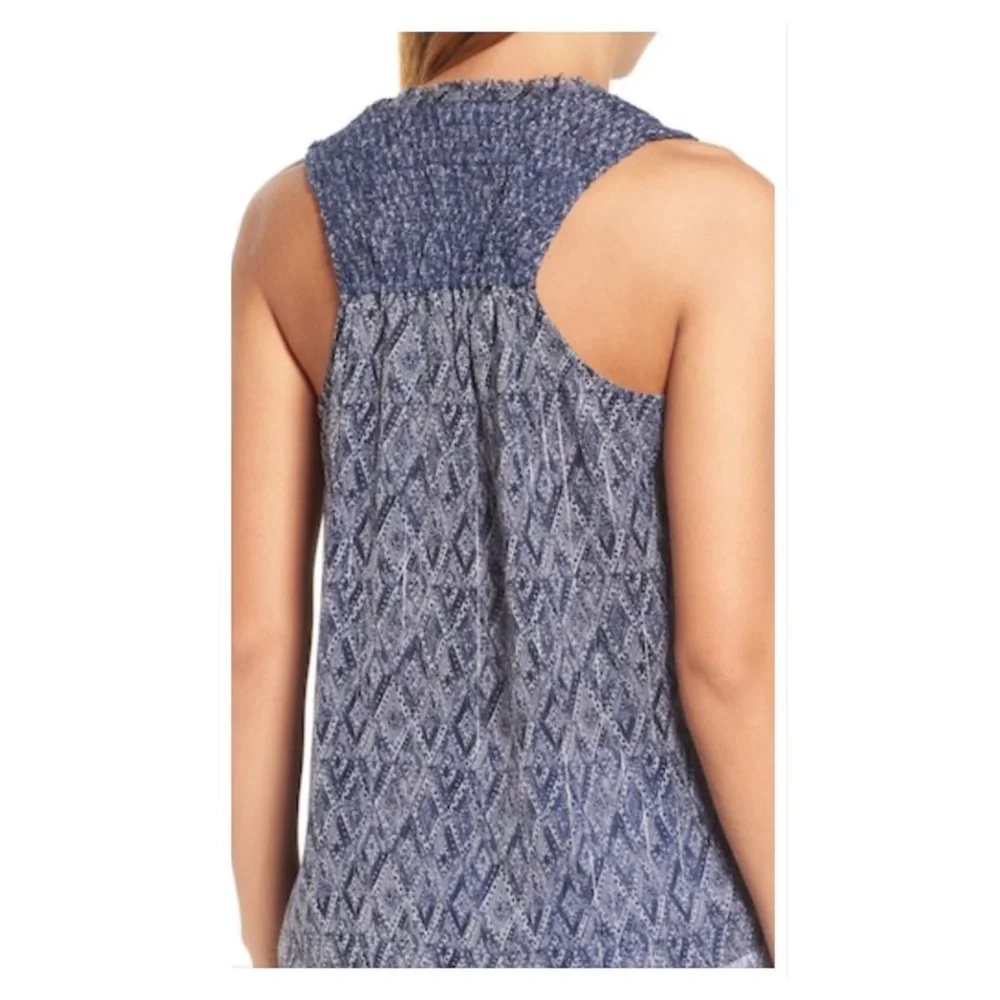 NWT Lucky Brand Scarf Print Tank Top - Picture 2 of 6